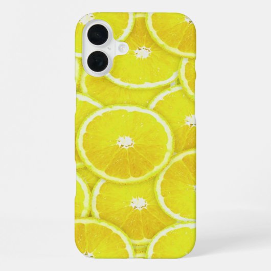 Coque iPhone 16 Plus Tranches de citron (Verso)