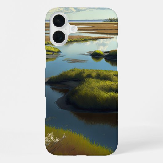 Coque iPhone 16 Plus Tranquillité Côtière (Verso)