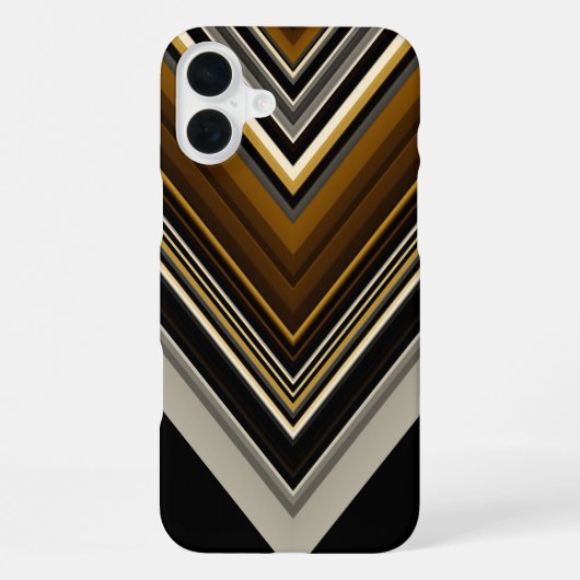 Coque iPhone 16 Plus Triangles modernes initiales abstraites et personn (Verso)