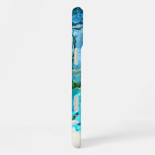 Coque iPhone 16 Plus Turquoise Tropical Bleu Océan & Vert Algue (Côté droit)