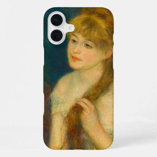 Coque iPhone 16 Plus Une jeune femme qui lui teste les cheveux de Renoi