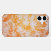 Coque iPhone 16 Plus Une texture grunge orange (Verso Horizontal)