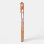 Coque iPhone 16 Plus Une texture grunge orange (Côté gauche)