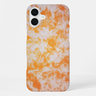 Coque iPhone 16 Plus Une texture grunge orange