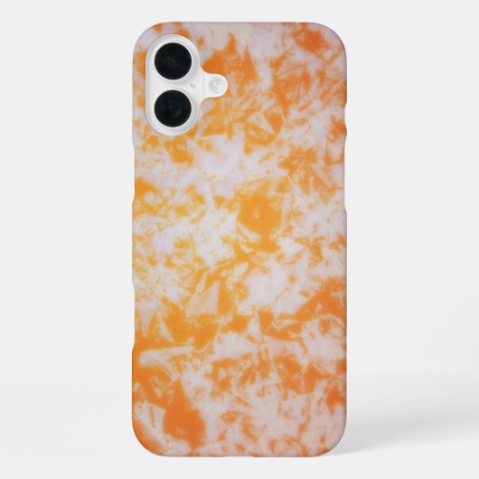 Coque iPhone 16 Plus Une texture grunge orange (Verso)