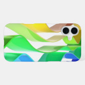 Coque iPhone 16 Plus Vagues arc-en-ciel (Verso Horizontal)