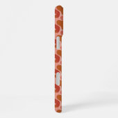 Coque iPhone 16 Plus Vagues fluides en orange et rose (Côté droit)