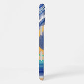 Coque iPhone 16 Plus Vagues rayées colorées (Côté droit)