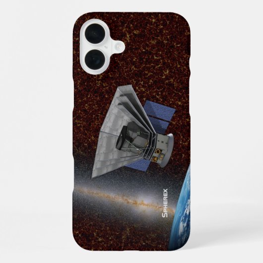 Coque iPhone 16 Plus Vaisseau spatial SPHEREx Galaxy Hunter (Verso)