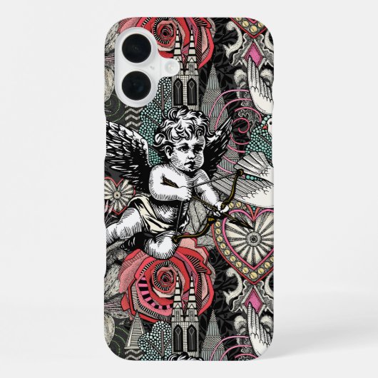 Coque iPhone 16 Plus valentinisme maximalisme col foncé (Verso)