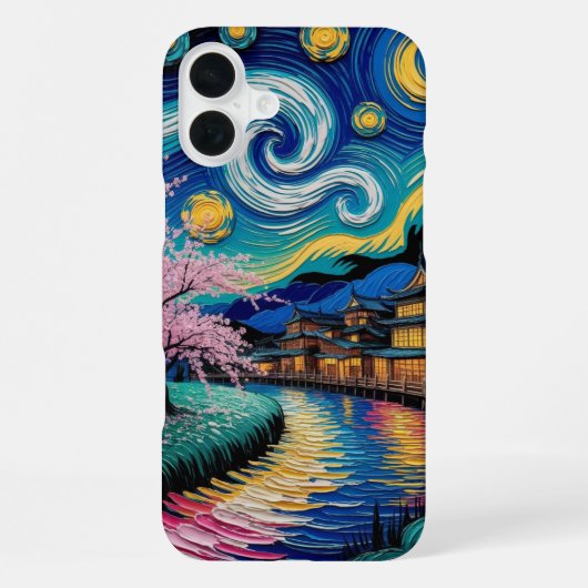 Coque iPhone 16 Plus Van Gogh à Kyoto (Verso)