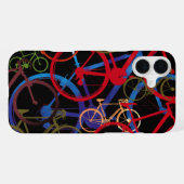 Coque iPhone 16 Plus Vélos couleur noir (Verso Horizontal)