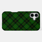 Coque iPhone 16 Plus vert écossais Forbes noir (Verso Horizontal)