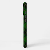 Coque iPhone 16 Plus vert écossais Forbes noir (Côté gauche)