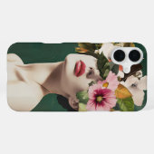 Coque iPhone 16 Plus Visions florales (Verso Horizontal)