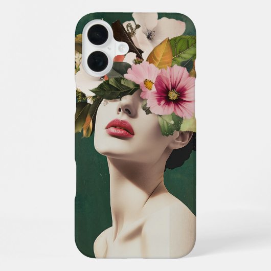 Coque iPhone 16 Plus Visions florales (Verso)
