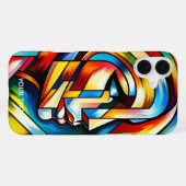 Coque iPhone 16 Plus Vitrail Abstrait Fantastique (Verso Horizontal)