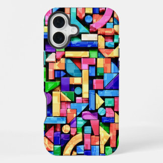 Coque iPhone 16 Plus Vivid Geometric Flow