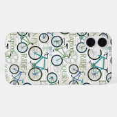 Coque iPhone 16 Plus Voyage à bicyclette bleu (Verso Horizontal)