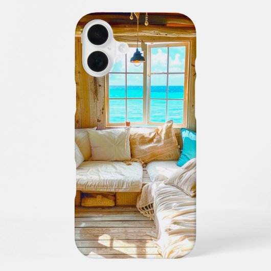 Coque iPhone 16 Plus Vue plage (Verso)