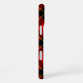 Coque iPhone 16 Plus Wallace tartan rouge noir plaid (Côté droit)