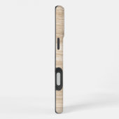 Coque iPhone 16 Plus Wood Grain Phone Case | Personalized Monogram (Côté droit)