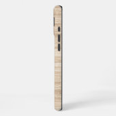Coque iPhone 16 Plus Wood Grain Phone Case | Personalized Monogram (Côté gauche)