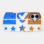 Coque iPhone 16 Poignée de main du devoir national (Verso Horizontal)