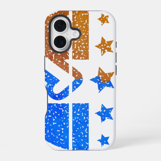 Coque iPhone 16 Poignée de main du devoir national (Verso)