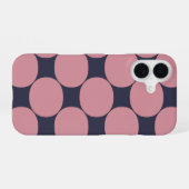 Coque iPhone 16 Pointe rose Design Moderne (Verso Horizontal)