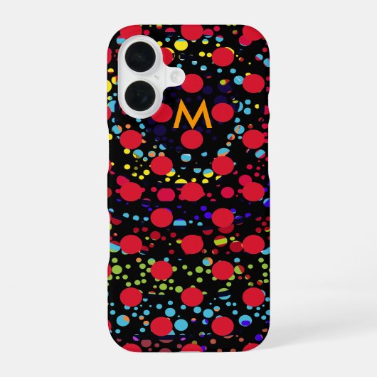 Coque iPhone 16 points colorés (Verso)