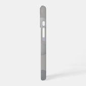 Coque iPhone 16 Pois gris, argent (Côté gauche)