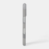 Coque iPhone 16 Pois gris, argent (Côté droit)