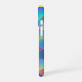 Coque iPhone 16 Polygone iridescent (Côté gauche)