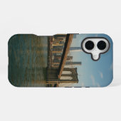 Coque iPhone 16 Pont de Brooklyn & Skyline de NYC (Verso Horizontal)