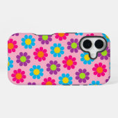 Coque iPhone 16 Pop Flower Power (Verso Horizontal)