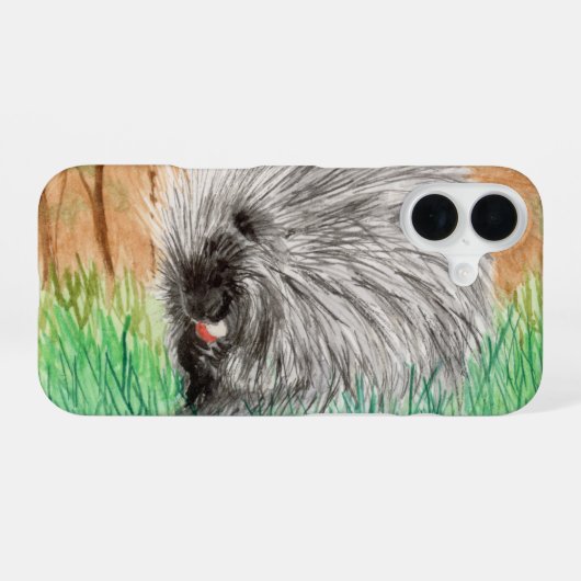 Coque iPhone 16 Porc-épic (Verso Horizontal)