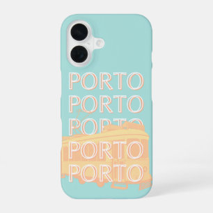 Coque iPhone 16 Porto Travel Art, Portugal Travel Art, Pastel