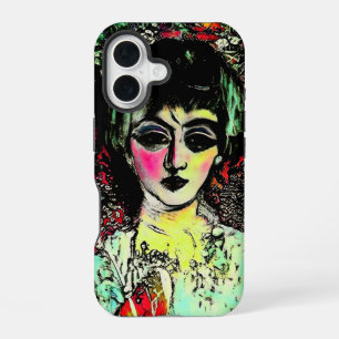 Coque iPhone 16 Portrait de Beauté Gothique