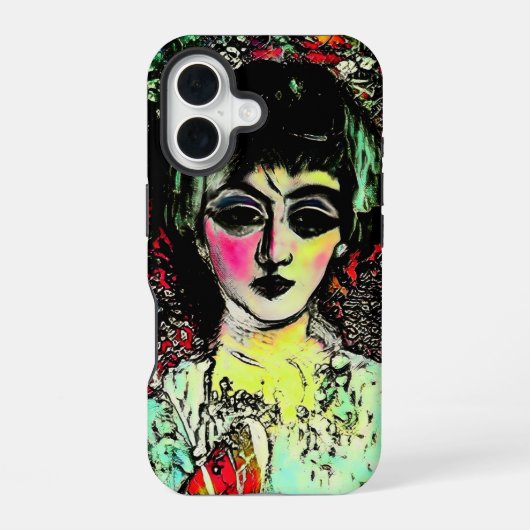 Coque iPhone 16 Portrait de Beauté Gothique (Verso)