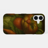 Coque iPhone 16 Portrait de chat de la Renaissance (Verso Horizontal)