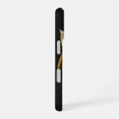 Coque iPhone 16 Portrait de chat Kintsugi avec des lignes dorées c (Côté droit)
