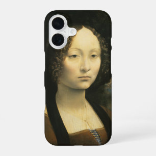 Coque iPhone 16 Portrait de Ginevra de' Benci de Léonard de Vinci