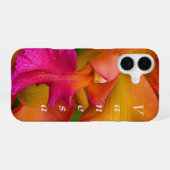 Coque iPhone 16 Portrait d'Orchidée Cattleya (Verso Horizontal)