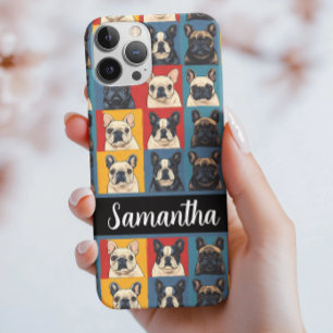 Coque iPhone 16 Portraits de Bouledogue Français Modernes Personna