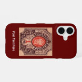 Coque iPhone 16 Postage Russie tsariste (Verso Horizontal)