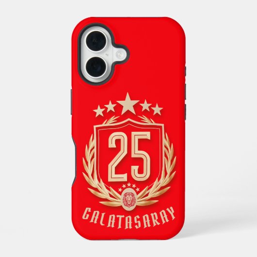 Coque iPhone 16 Poster du Championnat de Galatasaray 2025 (Verso)