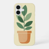Coque iPhone 16 Pot de plante rétro (Verso)