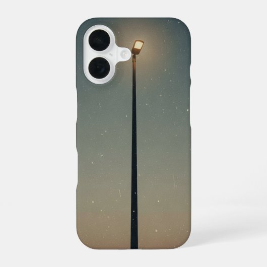 Coque iPhone 16 Poteau d'éclairage public vintage (Verso)