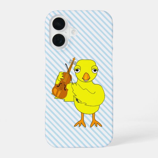 Coque iPhone 16 Poulet au violon (Verso)